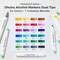 Ohuhu Alcohol Markers Brush Tip, AP Certificated 24 Basic Colors Double Tipped Alcohol Based Art Marker Set for Artist Sketching Adult Coloring Illustration - Brush and Chisel/ Brush & Fine Dual Tips - Honolulu 2/ Honolulu 2B